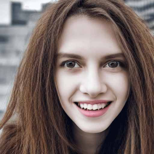 AI generated: Human, woman, looking into camera, highly detailed, HDR, 8k. long hair. big lips. big eyes. smile. 