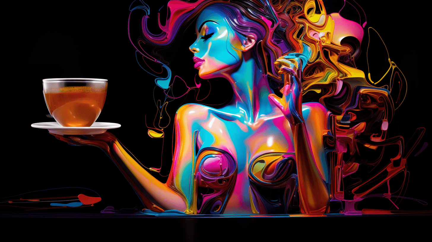 AI generated: **A canvas comes alive as neon, coffee, and heat splash paints converge to create a striking tableau...