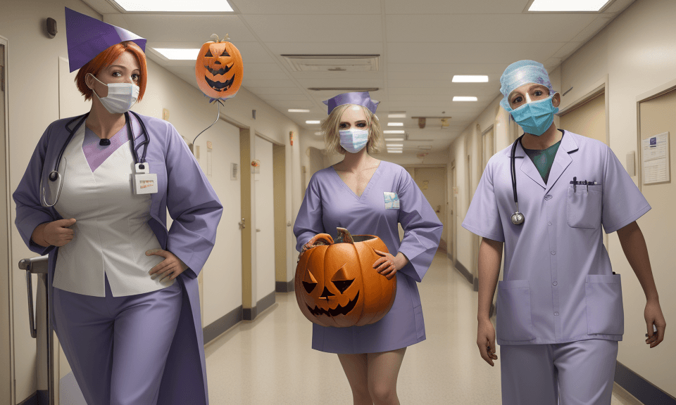 AI generated: Hospital Halloween