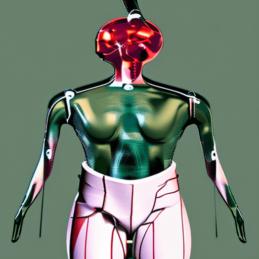 AI generated: ((white orcelain human, repaired using Kintsugi.)) unface, shiny paint, dynamic composition, dynamic...