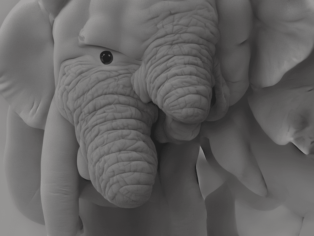 AI generated: One pixar style baby elephant, unreal engine, high definition, symmetrical face, volumetric lighting...