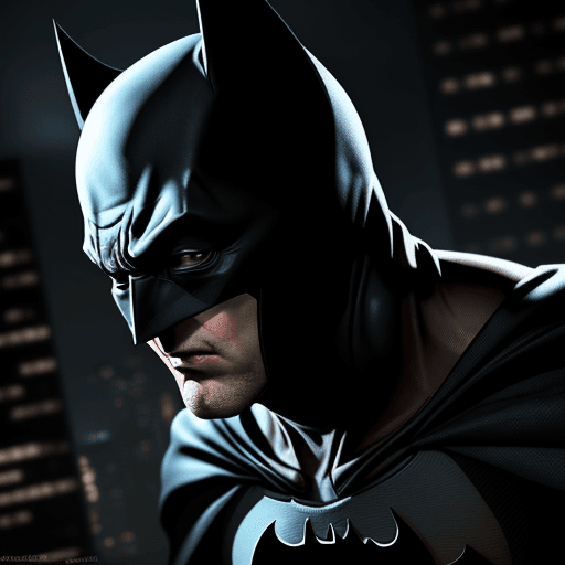 AI generated: Drunk batman,4 k ultra HD 