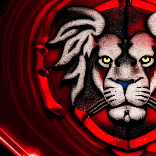 AI generated: Red lion ,4k,HD details