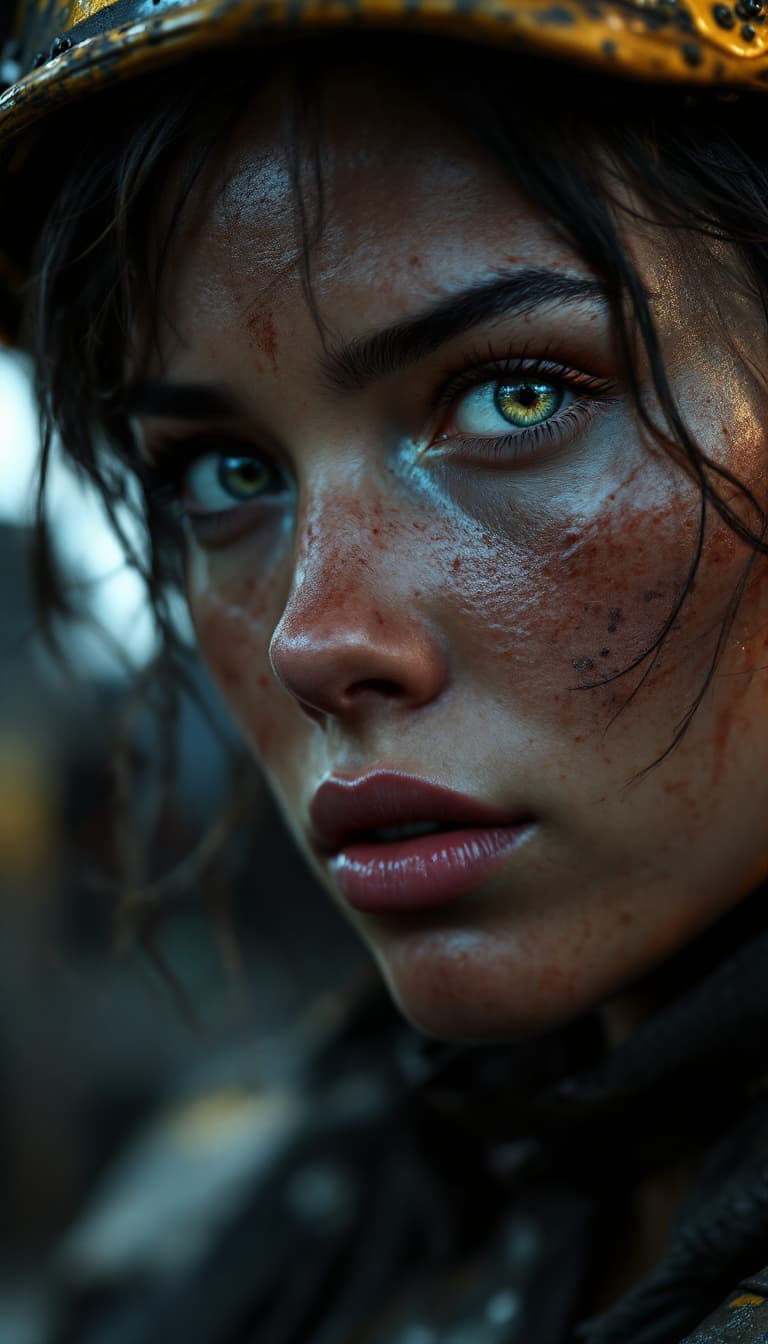 AI generated: girl, photo of the most beautiful artwork in the world for a woman featuring soft lustrous, industri...