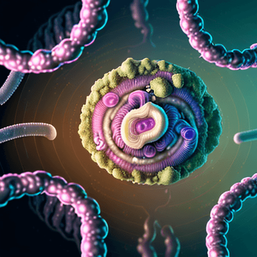 AI generated: An ultra-realistic depiction capturing the essence of Bacillus anthracis, set amidst a competitive m...