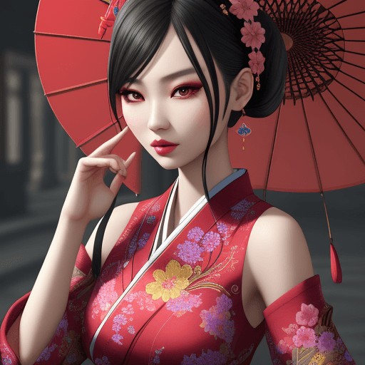 AI generated: Oriental fashion girl, 8k, photo realism, --ar 3:4