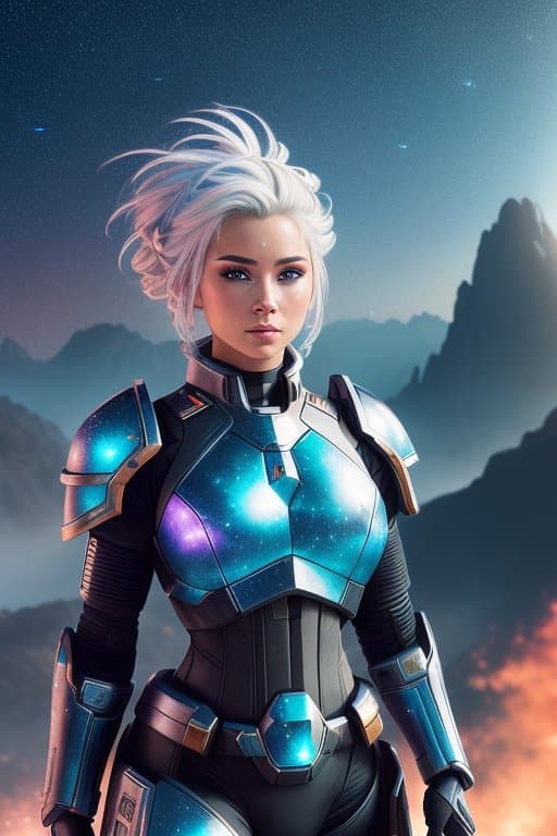 AI generated: Masterpiece, best quality, realistic, colorful cinematic lighting, photo of, (beautiful [T'au|woman]...