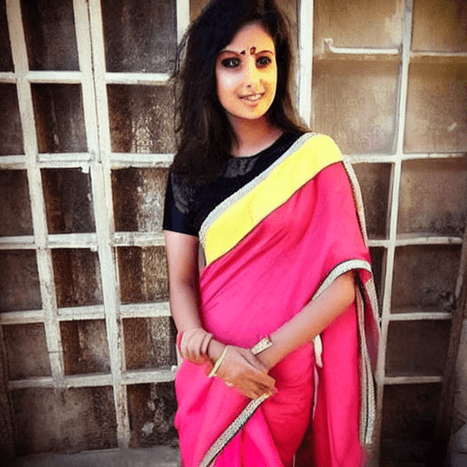 AI generated: make a girl wear saree