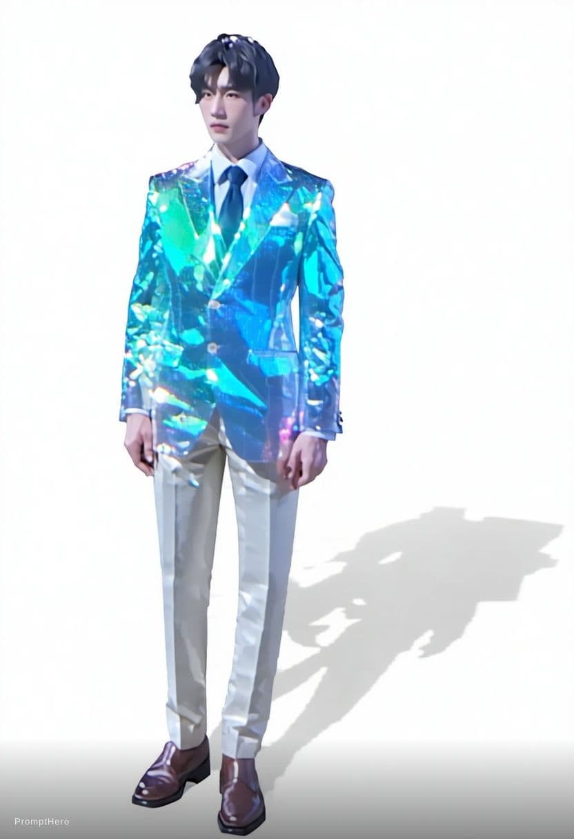 AI generated: An extremely shiny holographic prismatic Yugioh Trading Card with elegant Japanese features, extreme...