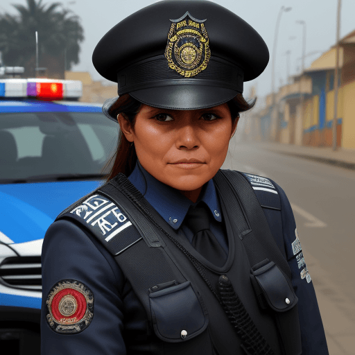 AI generated: policia peru, 4k