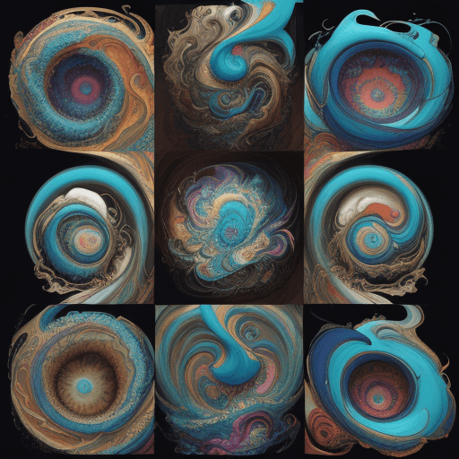 AI generated: digitally creative psychedelic collage, in the style of sam guay, colorful explosions, serge marshen...