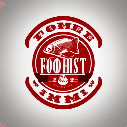 AI generated: logo food, meat and fish.