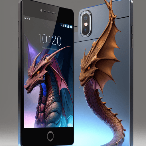 AI generated: Smartphone dragon 