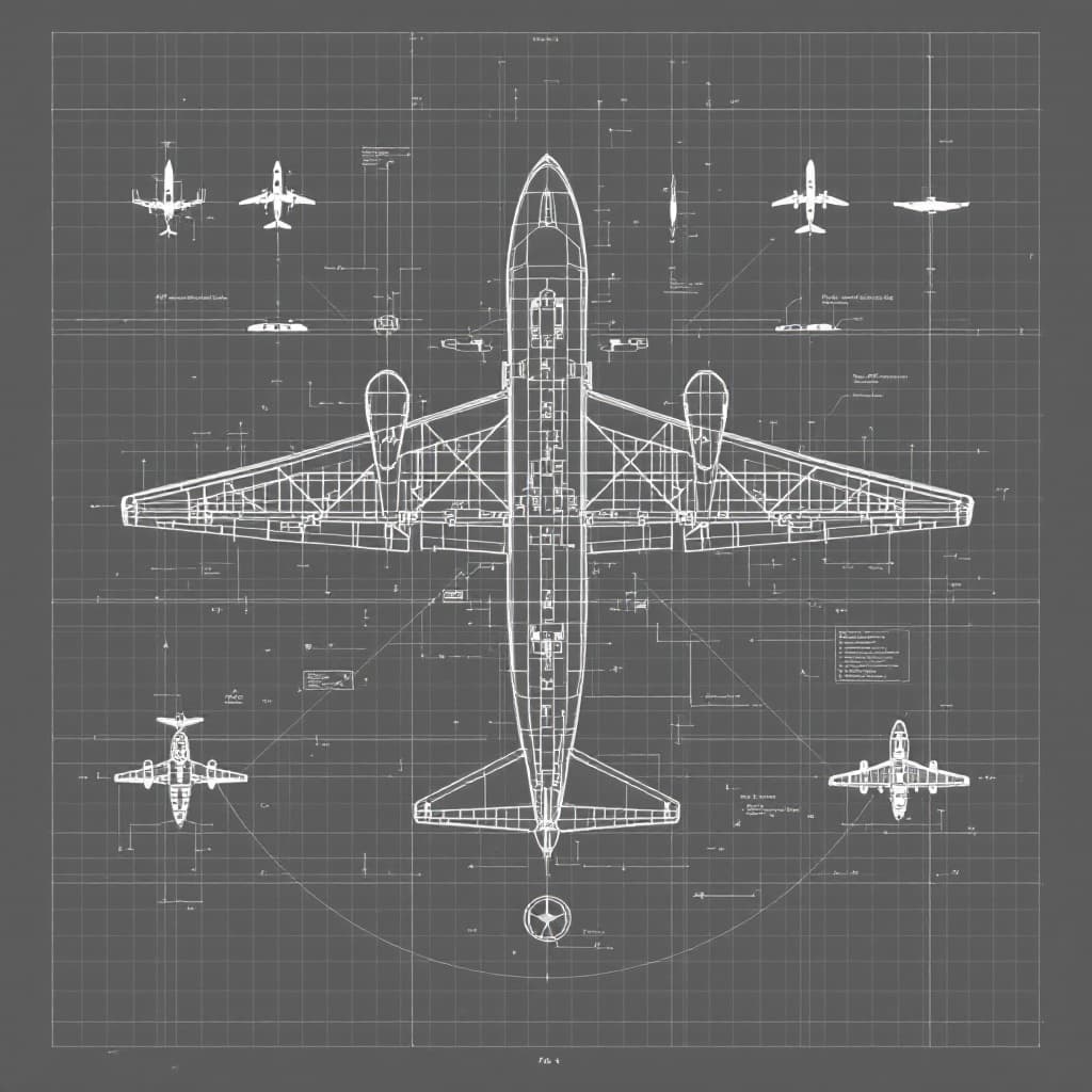 AI generated: 15.	“A blueprint for an Air Transportable Hospital, high-res, blueprint grid as background”