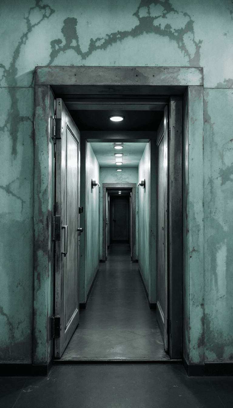 AI generated: Secret door inside the Statue of Liberty to a hallway