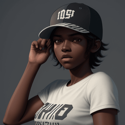 AI generated: 1boy, solo, dark skin, dark-skinned female, full body, baseball cap, t-shirt, uff boy realism, high ...