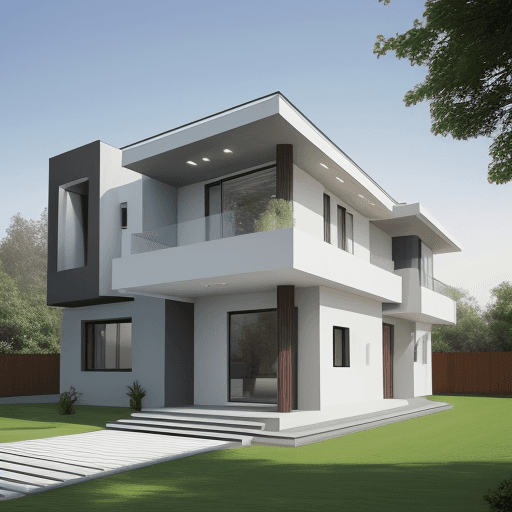 AI generated: modern house
