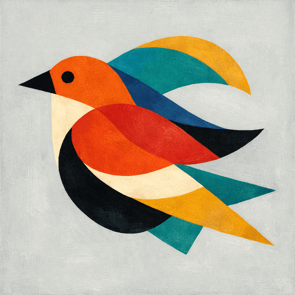 AI generated: Create an abstract artwork that looks like something a human would make. The artwork itself should b...