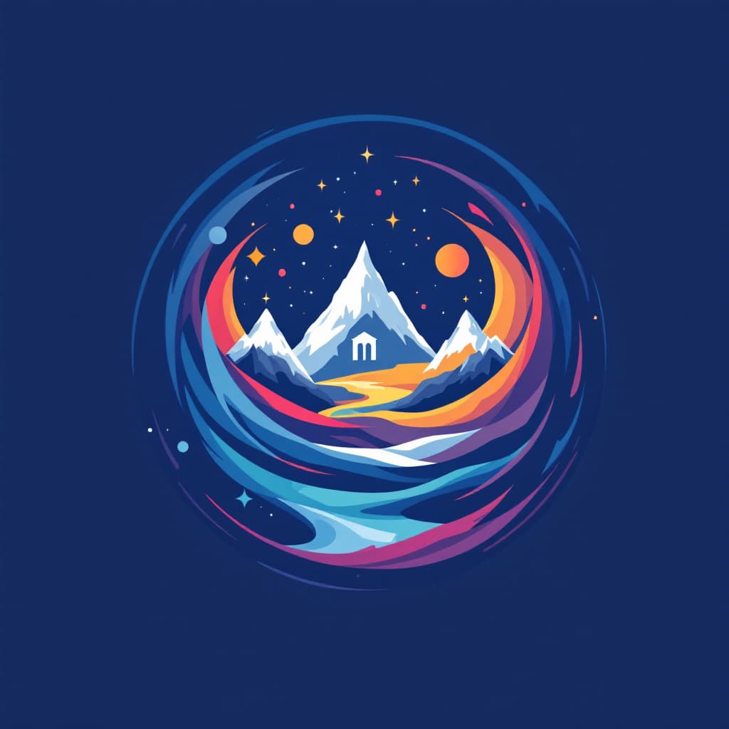 AI generated: can you make me a logo for a research congress  that has a theme "Diverging Paths, Renewed Visions" ...