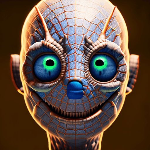 AI generated: hasdx style, glazed 3D render (extremely detailed CG), Spide-man, pixar style, 3d style, disney styl...