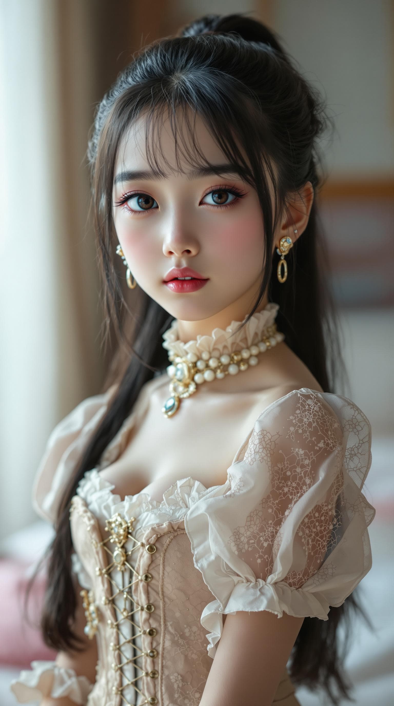 AI generated: 


a professional photo of a exceptionally beautiful girl in the world (age 10), (ten year old), nor...