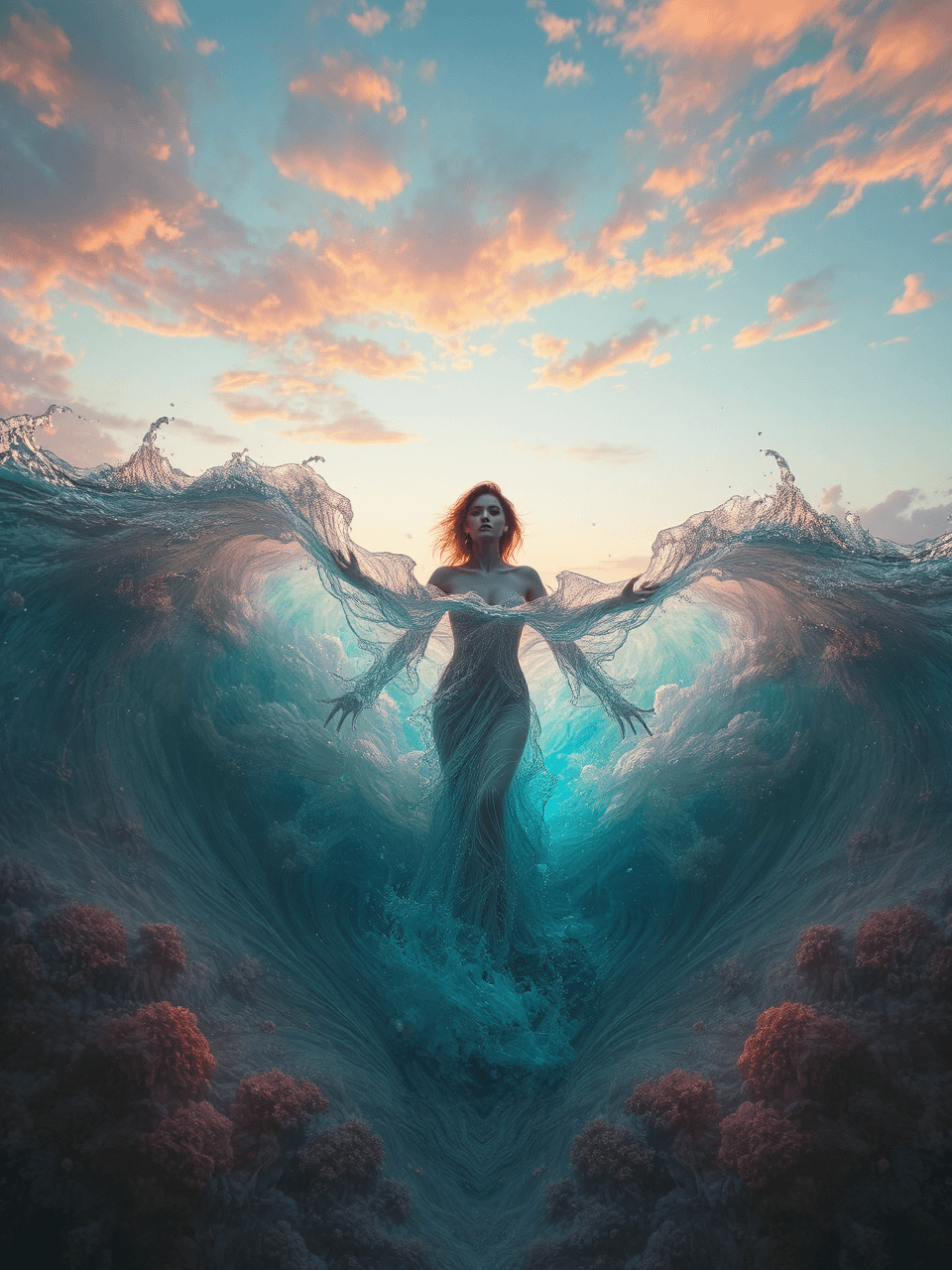 AI generated: Dreams of an Illusion, peace and freedom are only an imagination in this world, reality is ugly, col...