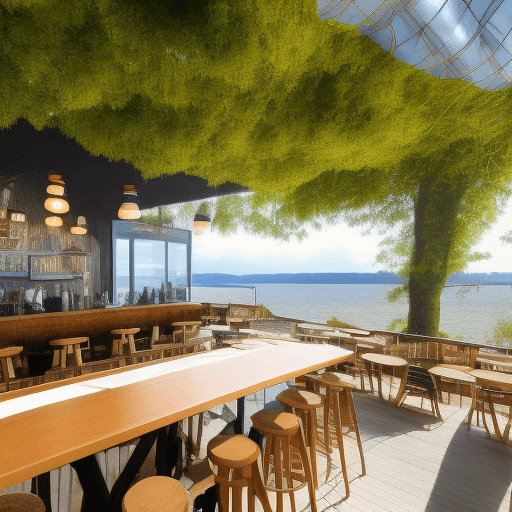 AI generated: "Generate a detailed and authentic description for a beachside coffee bar and restaurant set within ...