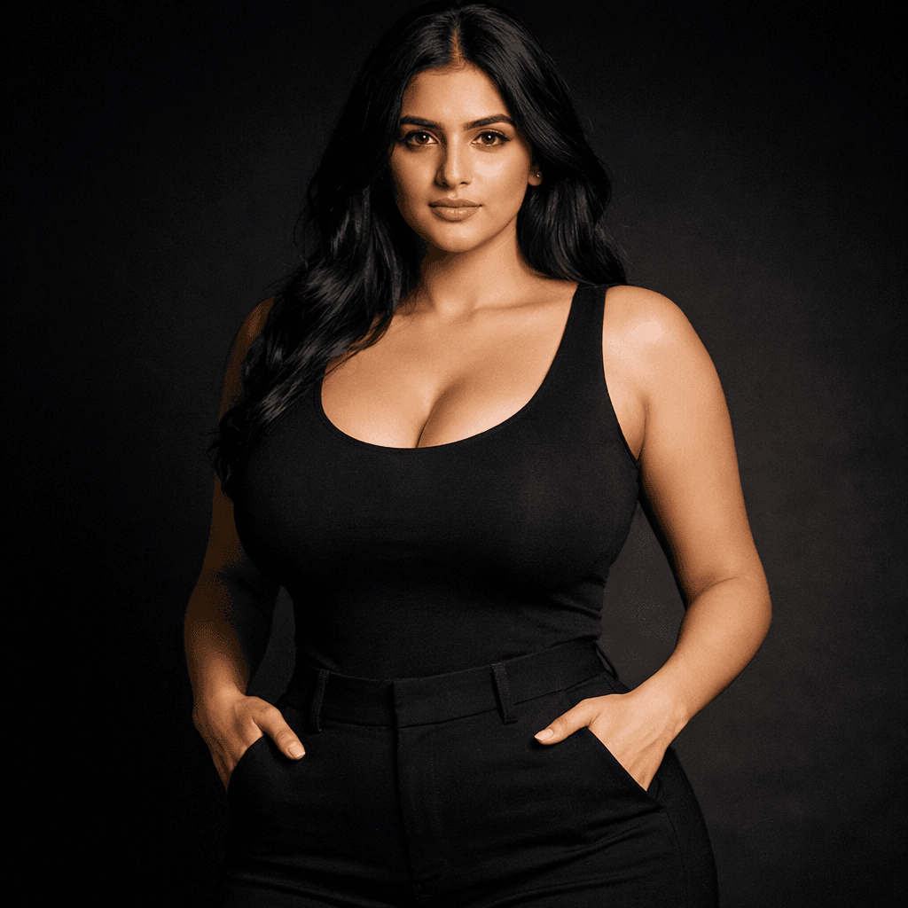 AI generated: A highly realistic AI-generated female fashion influencer, Indian appearance, early 20s, fair to whe...
