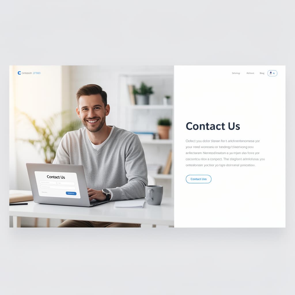 AI generated: 

create a contact photo for a website