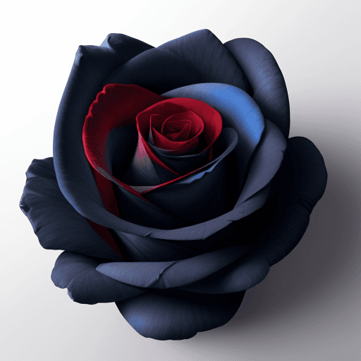 AI generated: Red rose with a diamond in the middle. the diamond emits a blue glow. edges Charcoal Art, Glamor Sho...