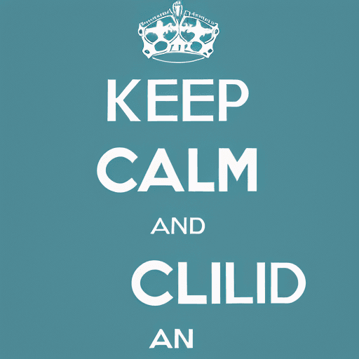 AI generated: keep calm, cold-blooded , cool vibes, hd