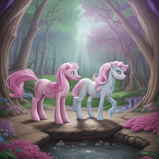 AI generated: Take a whimsical journey into the magical world of My Little Pony, where friendship and adventure aw...