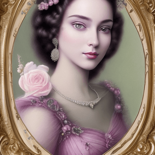 AI generated: A Beautiful stunning woman that radiates vitality and freshness:1. 4, (formal green dress :1. 1), (C...