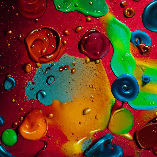 AI generated: unstirred paint, bubbles, oil, studio lighting,earthy colours, trending on artstation, swirly, ice c...