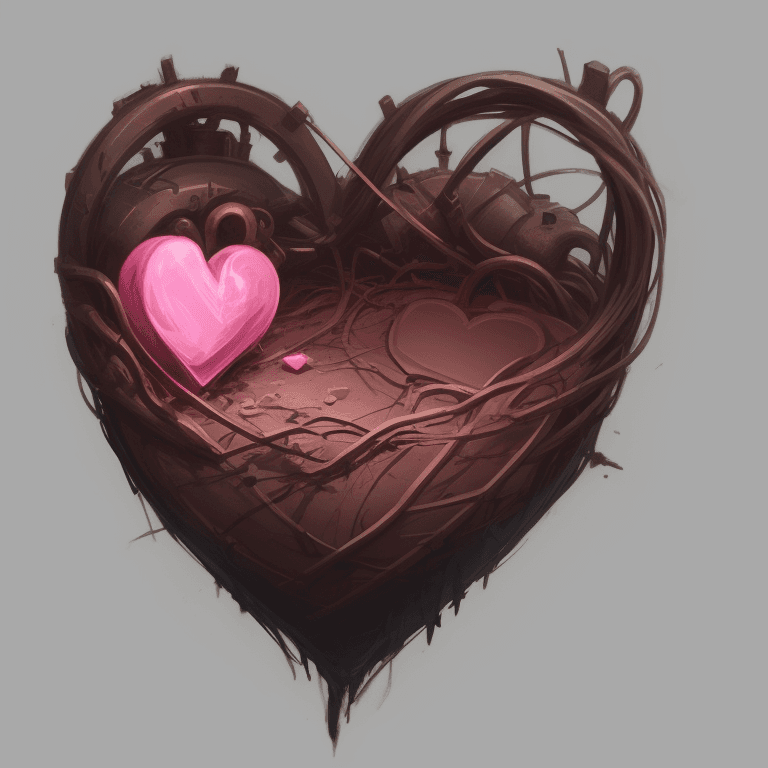 AI generated: heart, concept art