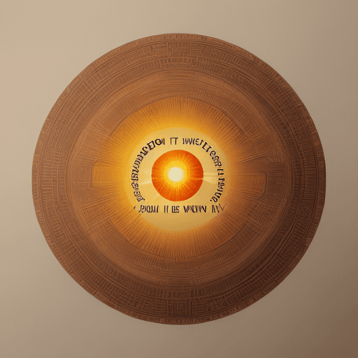 AI generated: High resolution photography of sun rising with a text in the middle "Th sun will rise amb i will lov...