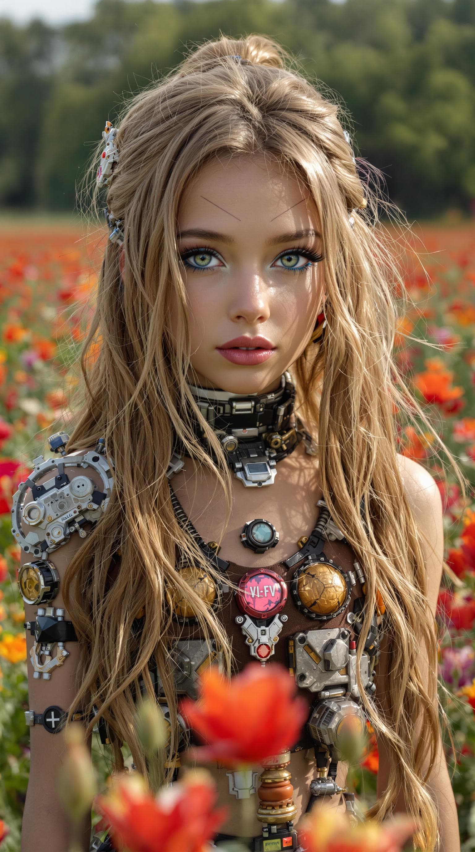 AI generated: a professional photo of a exceptionally beautiful girl in the world, (age 9), (nine year old) of the...