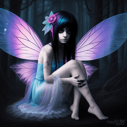 AI generated: Emo fairy