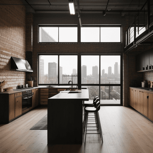 AI generated: high resolution photography interior design, interior design magazine, minimalist design, cosy atmos...