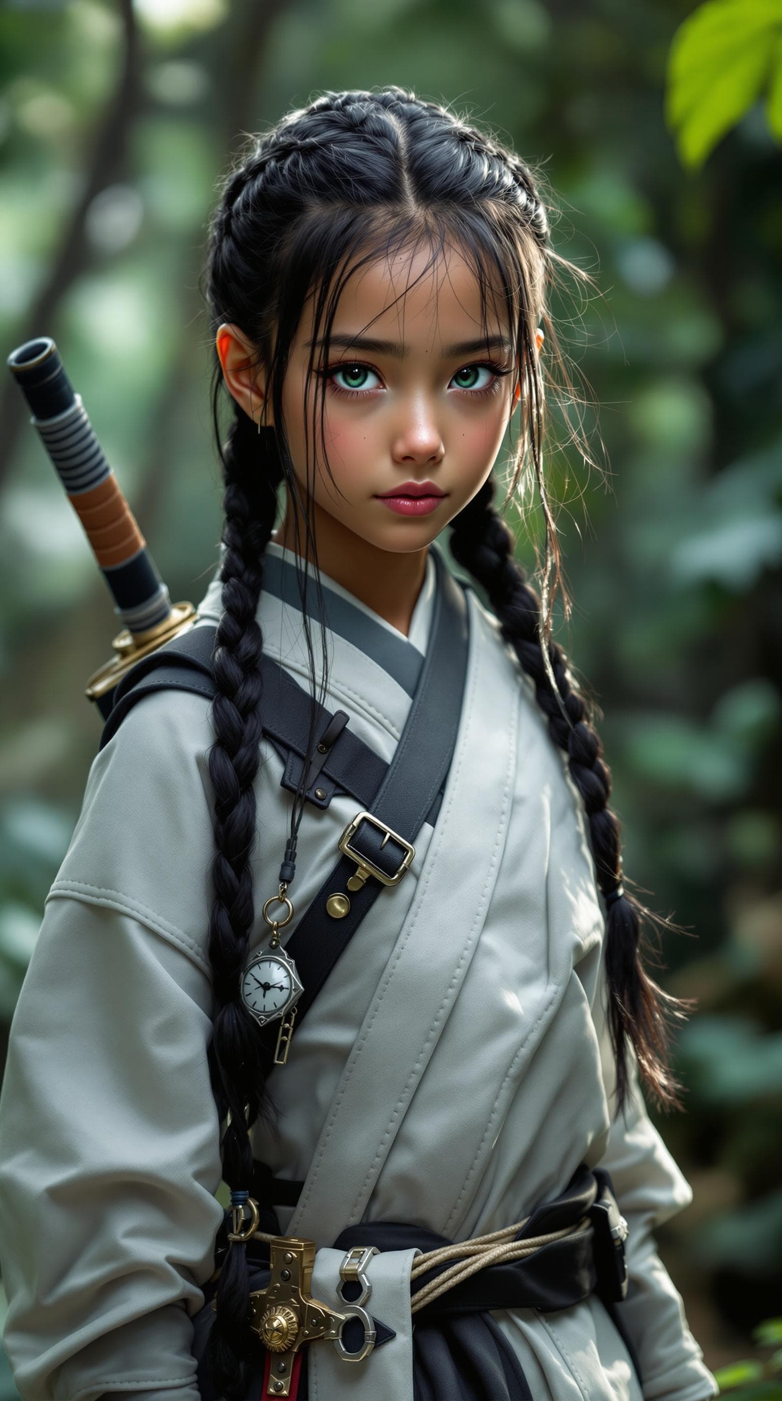 AI generated: a professional photo of a exceptionally of the most beautiful Japanese girl in the world, (age 11), ...