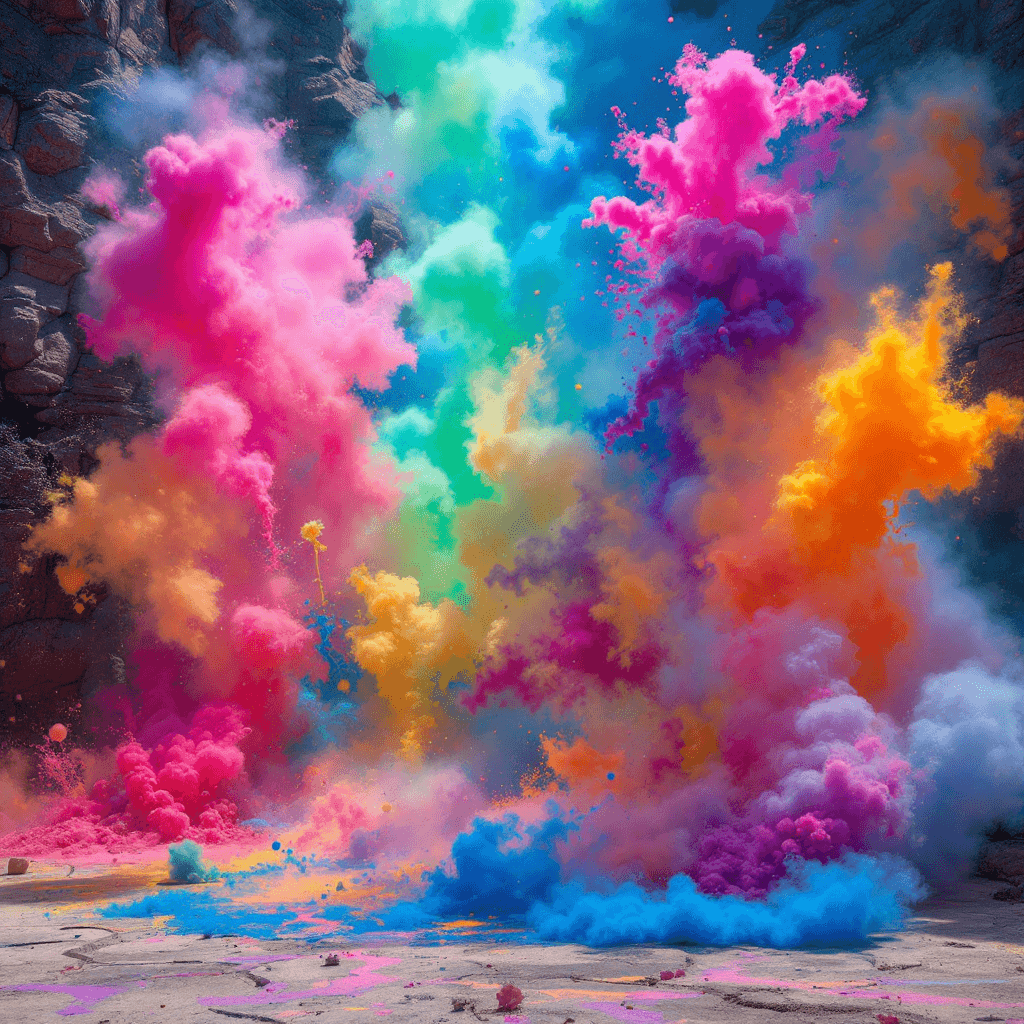 AI generated: farting in colors