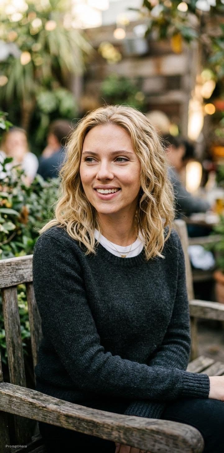 AI generated: high-resolution photo of a young Scarlette Johansson, photorealistic, UHD, optimal photography, natu...