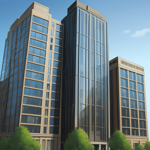 AI generated: buildings comic art