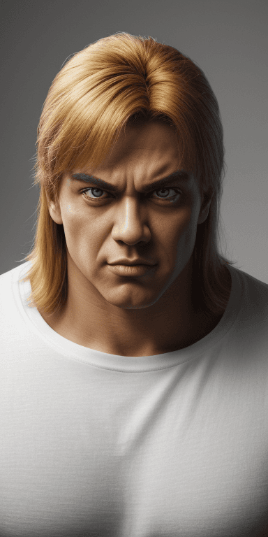 AI generated: He-Man , (in Tshirt:1.4) , symmetrical eyes, (aegyo sal:1) , (eyelashes:1.1) , (photorealistic:1.4) ...