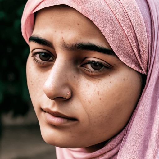 AI generated: afgani women looking at camera, ultra realistic ,Light : dark, diffused lighting to highlight featur...