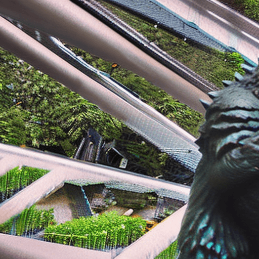 AI generated: Realistic photo of godzilla blowing a kiss at king kong who is happy