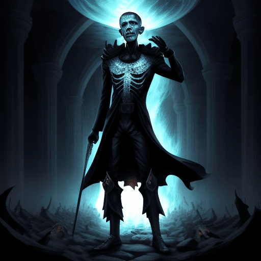 AI generated: Obama in the underworld, ruler of the dead, destroyer of worlds