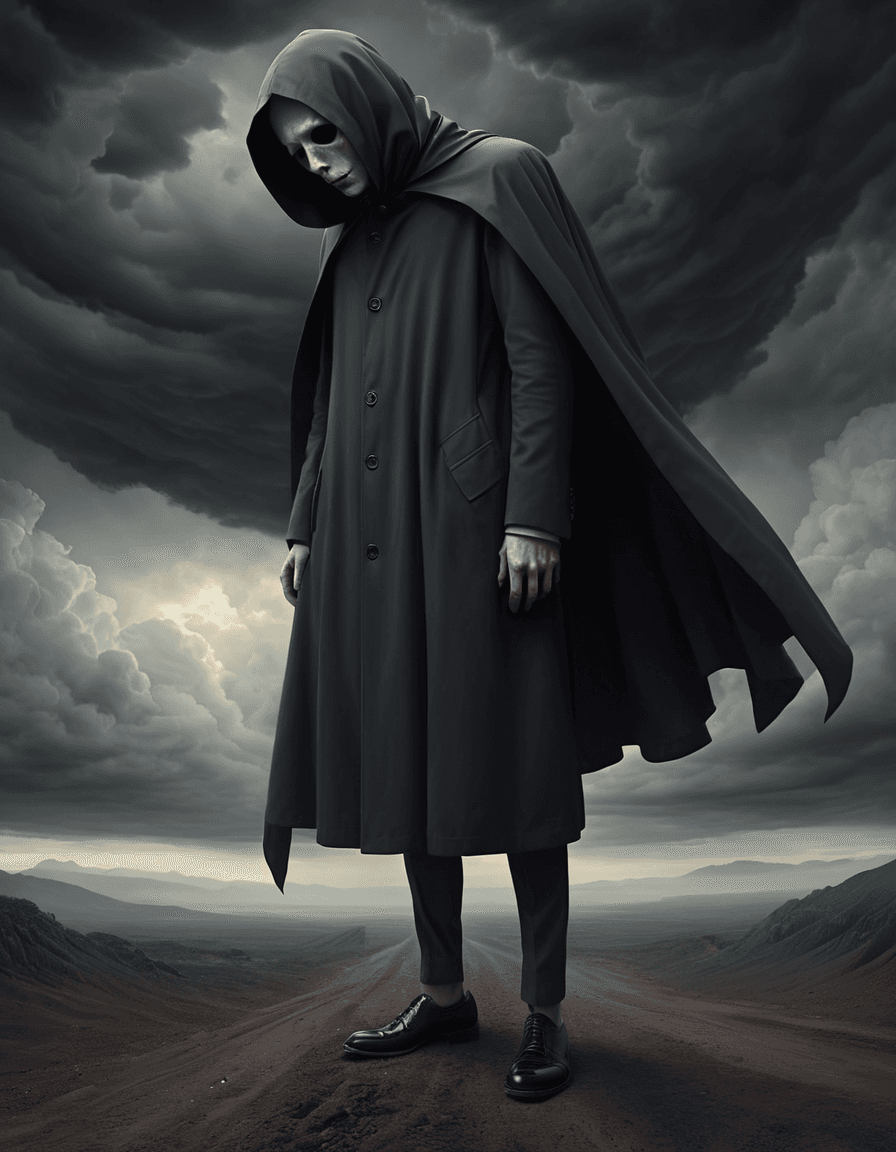 AI generated: cg art, surrealism and absurdres, supernatural, forlorn fantasy, the dark persona of depression