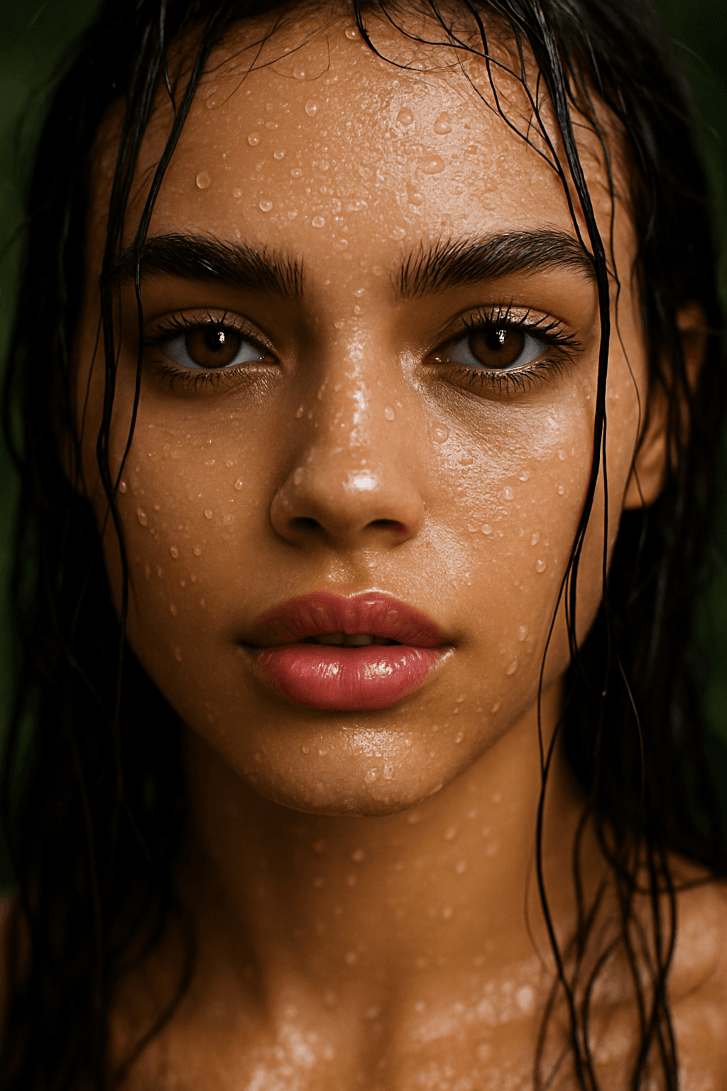 AI generated: {
  "subject": {
    "type": "female model",
    "expression": "pink bold lips",
    "eyes": {
...