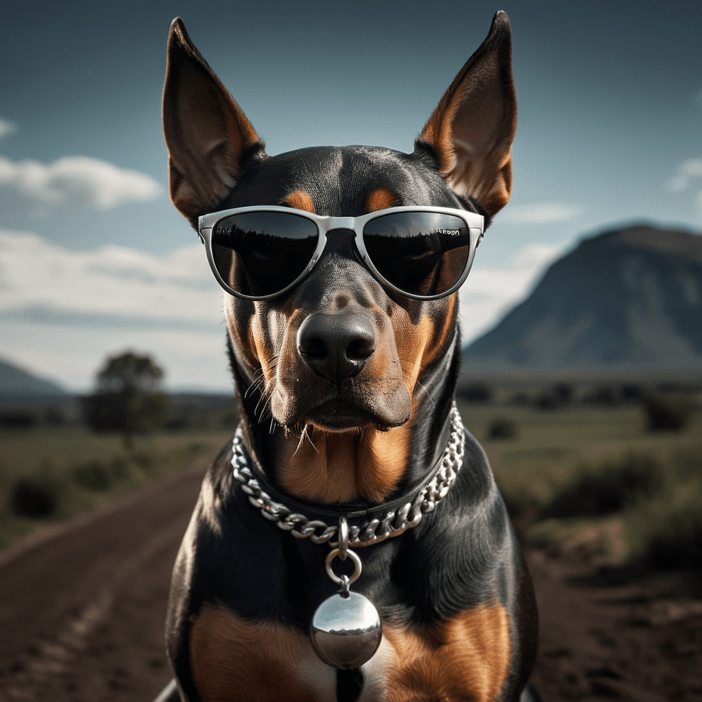 AI generated: dog with sunglasses
